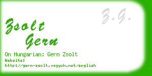 zsolt gern business card